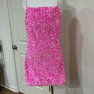 Pink sequin women’s Dress